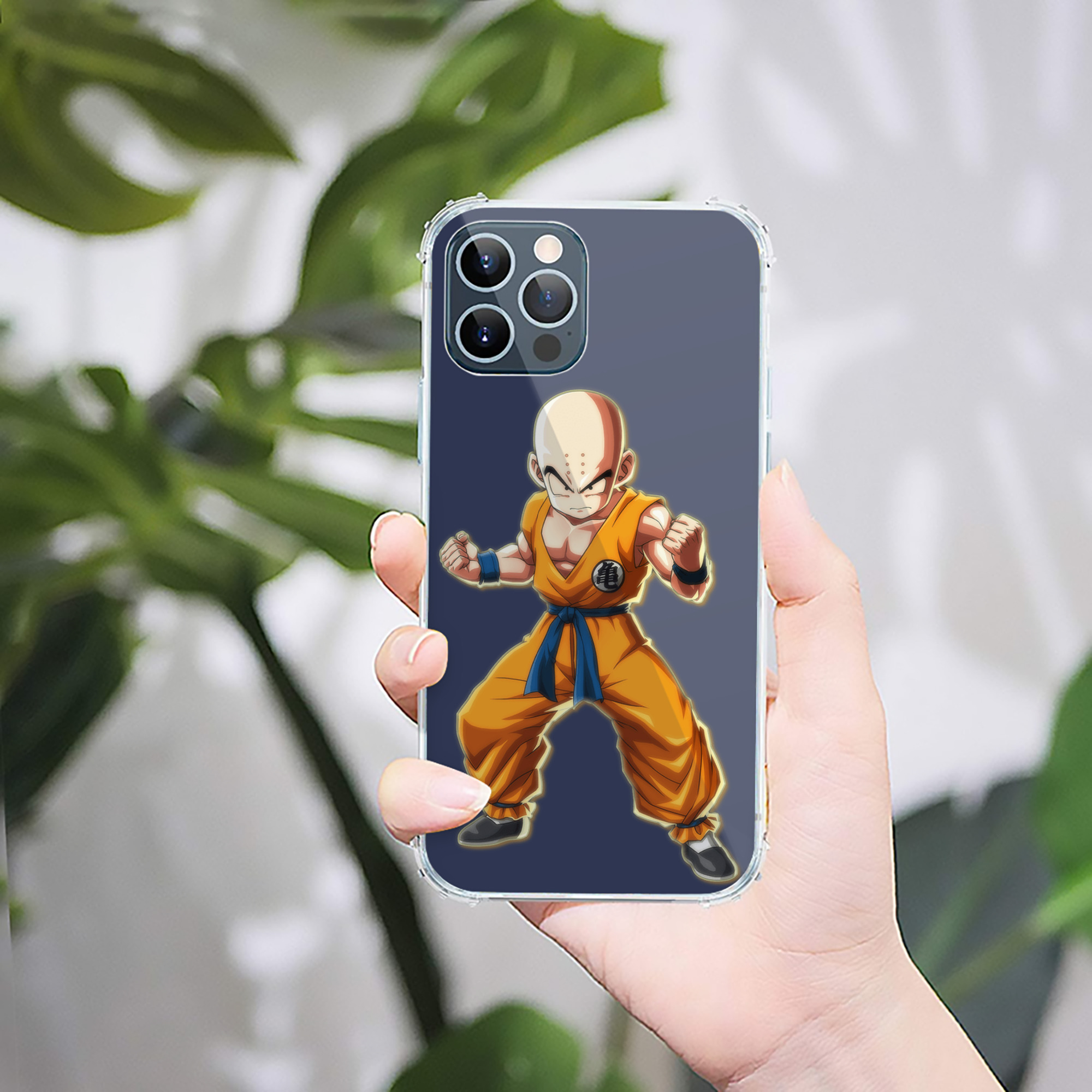 （画像用） ドラゴンボール クリリン DRAGON BALL krillin 【iPhone 12シリーズ対応】透明スマホケース（クリアソフトケース）